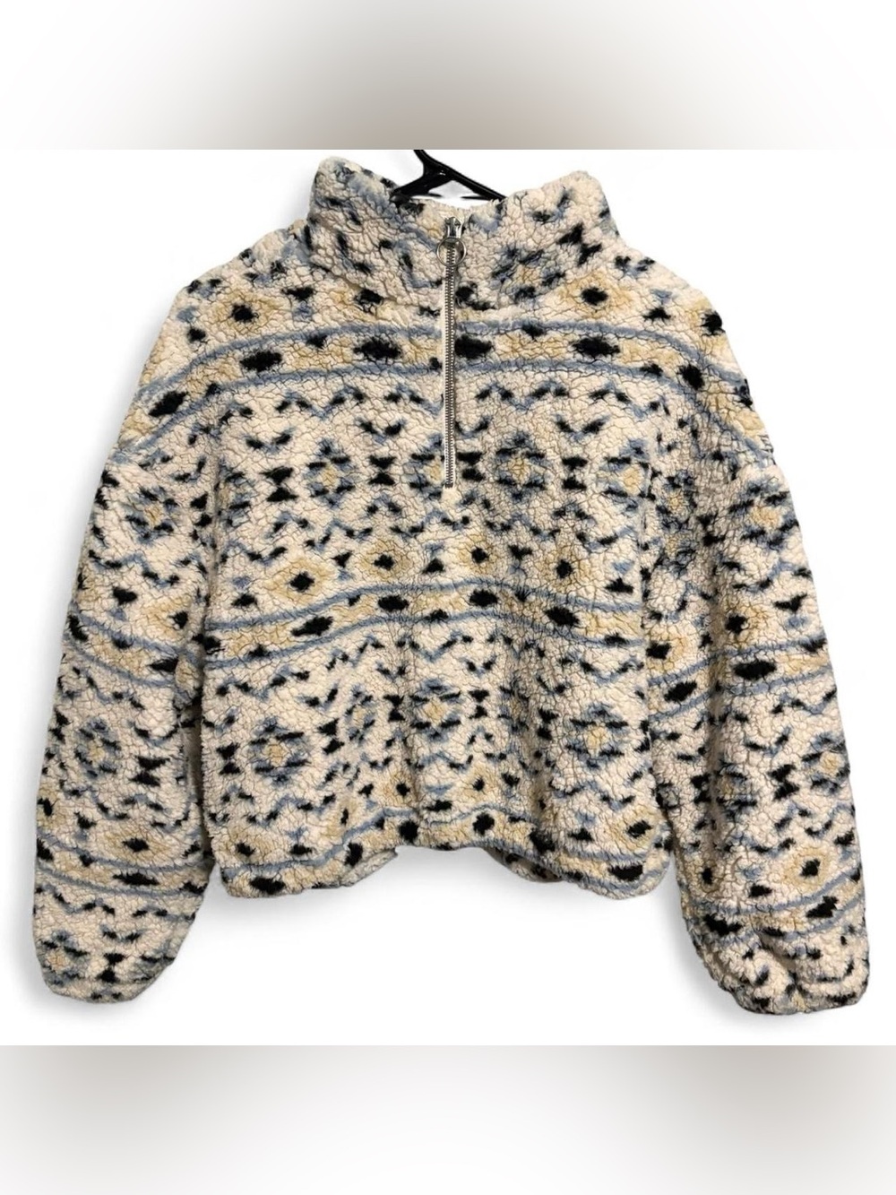Love Tree quarter zip sherpa sweatshirt sweater coat jacket